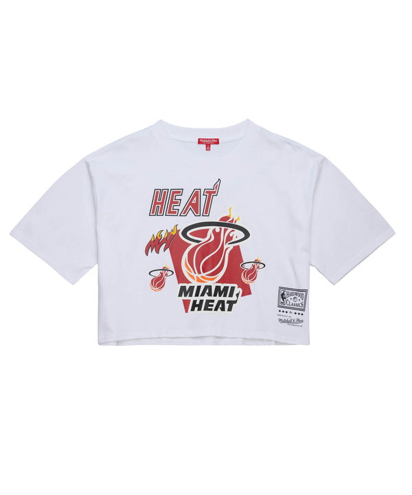 Mitchell & Ness Miami HEAT Graphic Women's Crop Tee Women's Crop Top Mitchell & Ness   