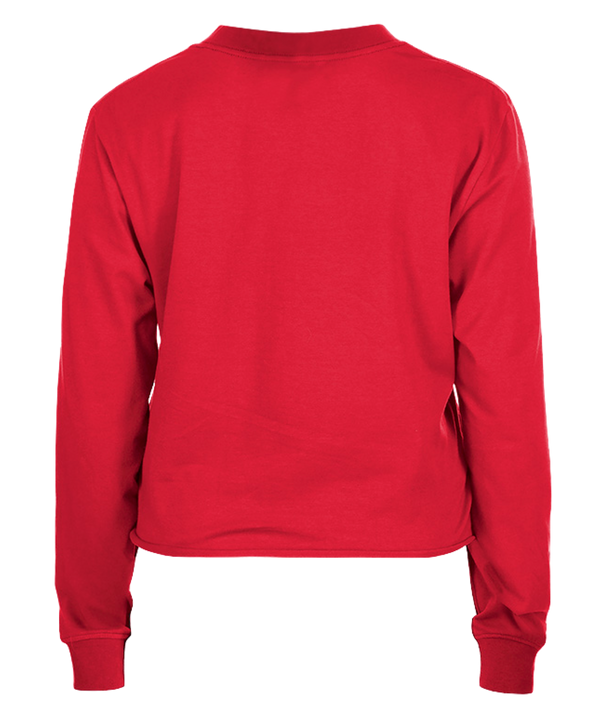 New Era HEAT Culture: Blood Red Women's Long Sleeve Crop Women's Tee New Era   