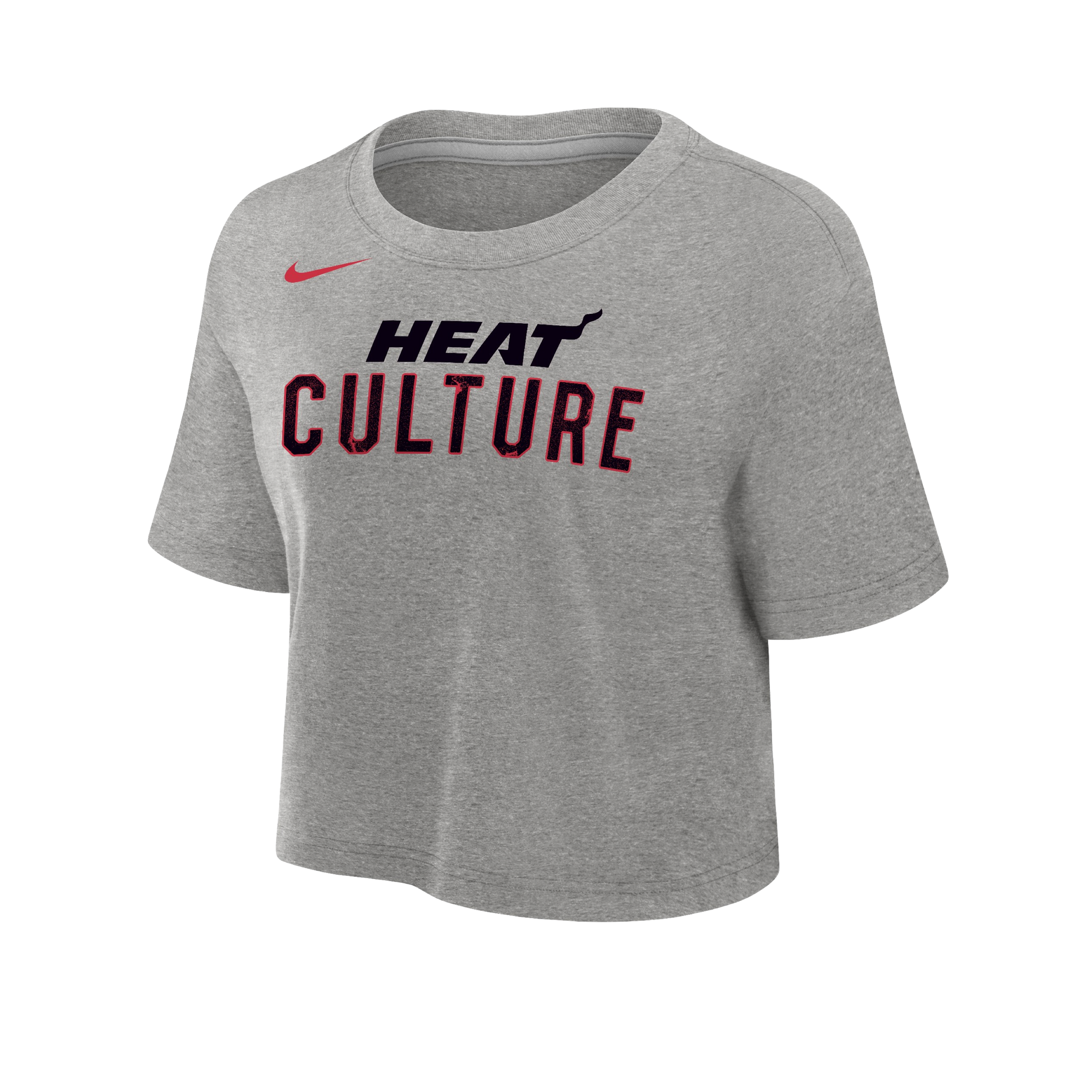 Nike HEAT Culture: Blood Red Grey Women's Crop Tee Women's Crop Top Nike   