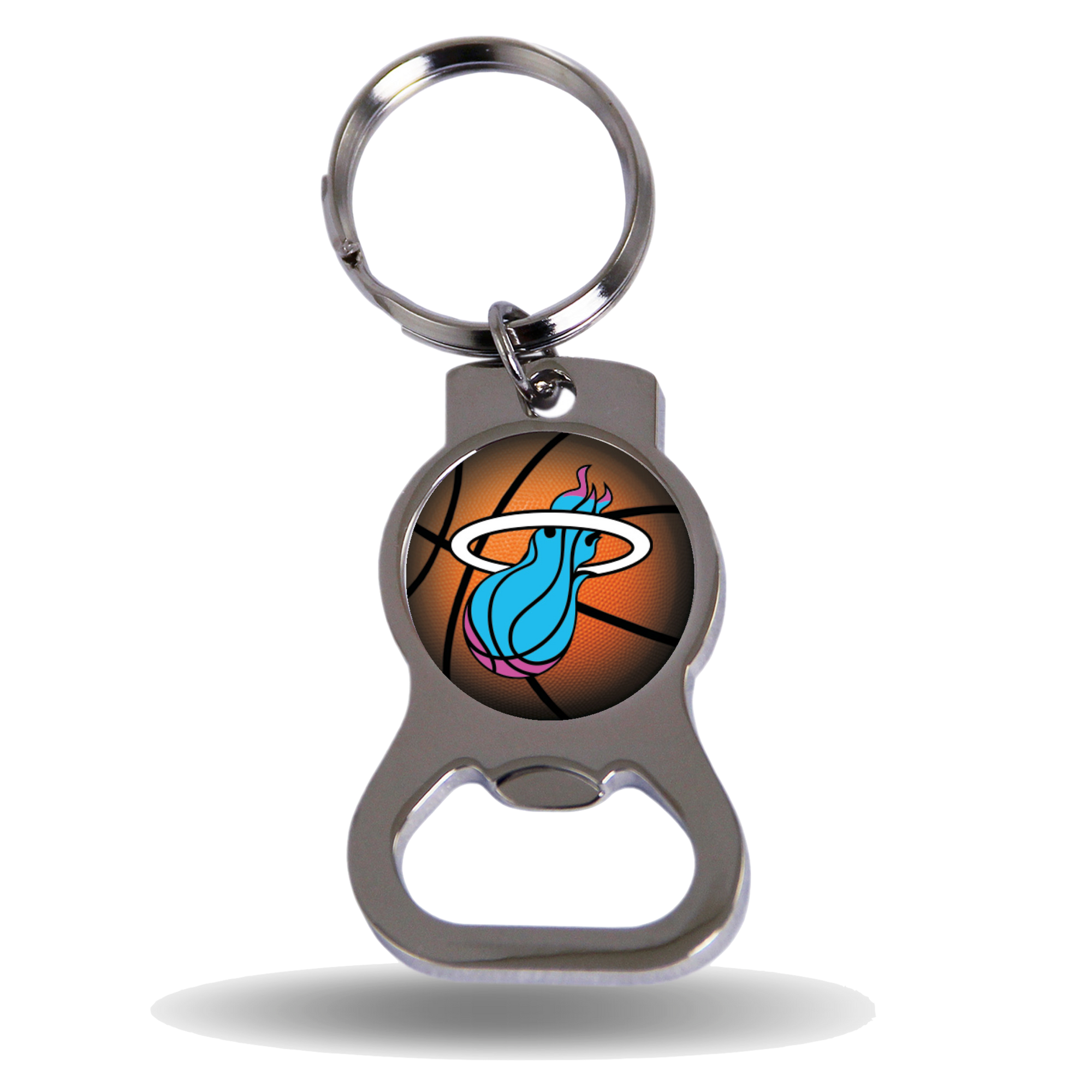 Miami HEAT Original Vice Ball Bottle Opener Keychain Novelties Rico Industries