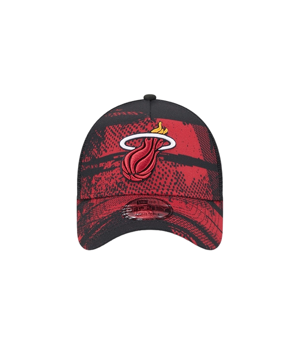 New Era Miami HEAT 2024 Tipoff Trucker Snapback Unisex Caps New Era   