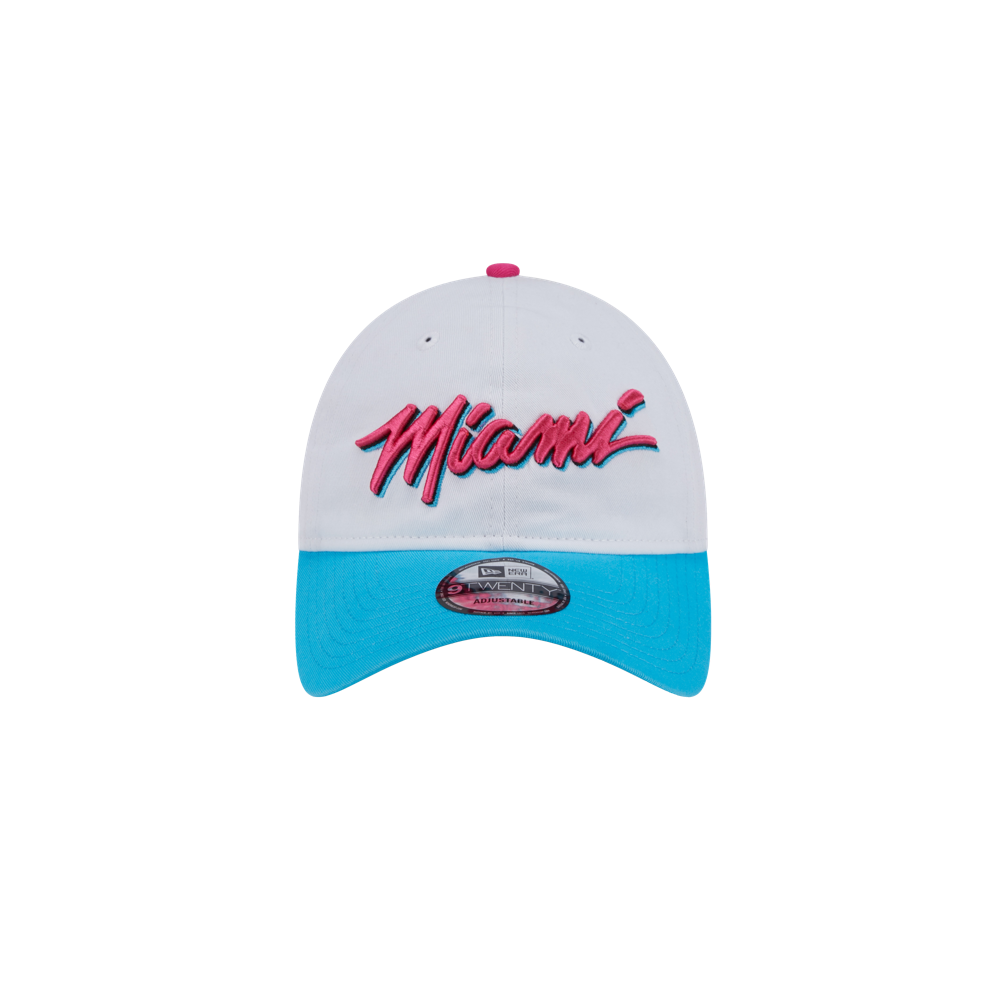 New Era Miami HEAT Original Vice Wordmark Dad Hat Unisex Caps New Era