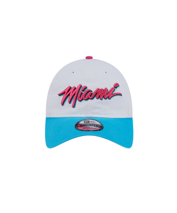 New Era Miami HEAT Original Vice Wordmark Dad Hat Unisex Caps New Era