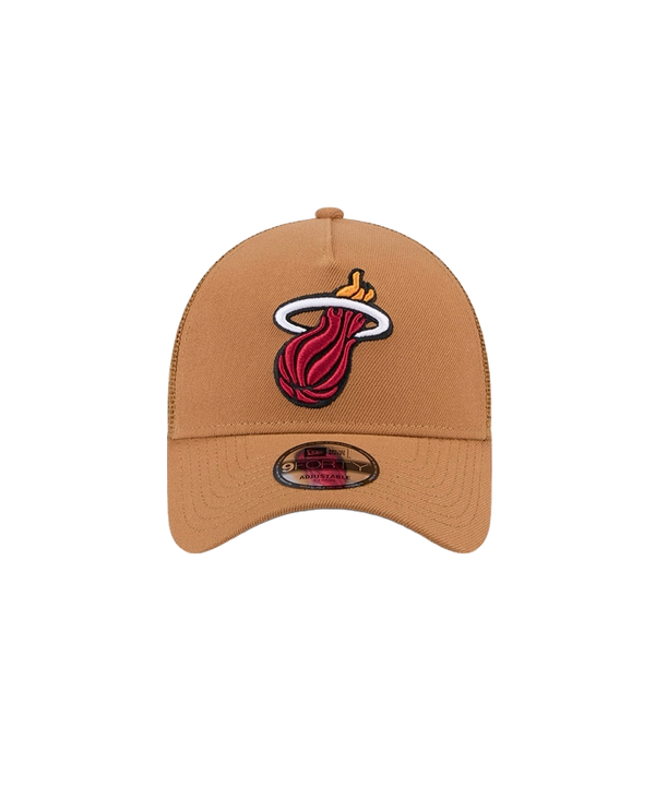 New Era Miami HEAT Tan Color Pack Trucker Dad Hat Unisex Caps New Era   