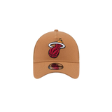 New Era Miami HEAT Tan Color Pack Trucker Dad Hat - 1