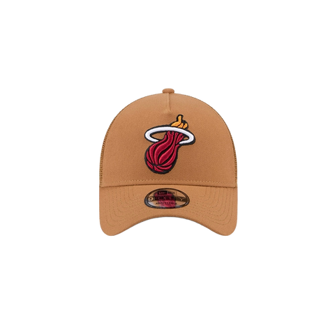 New Era Miami HEAT Tan Color Pack Trucker Dad Hat