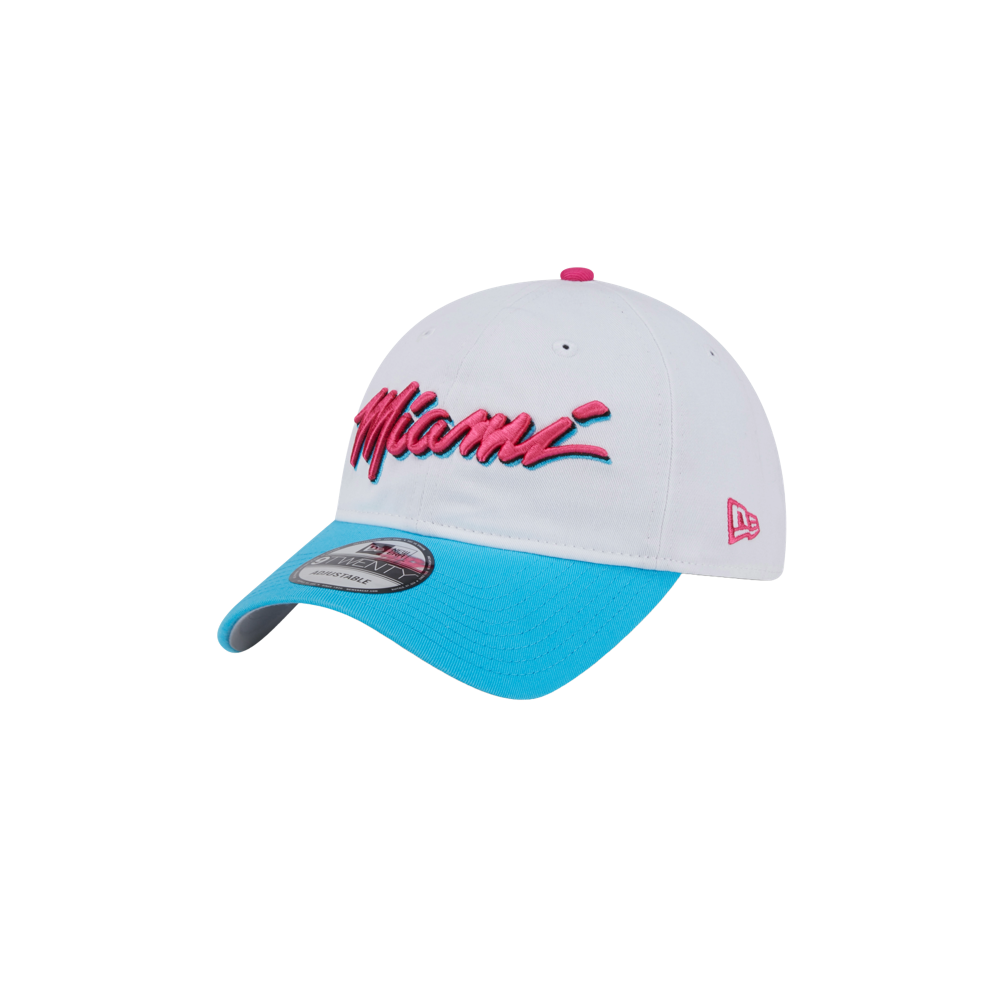 New Era Miami HEAT Original Vice Wordmark Dad Hat Unisex Caps New Era