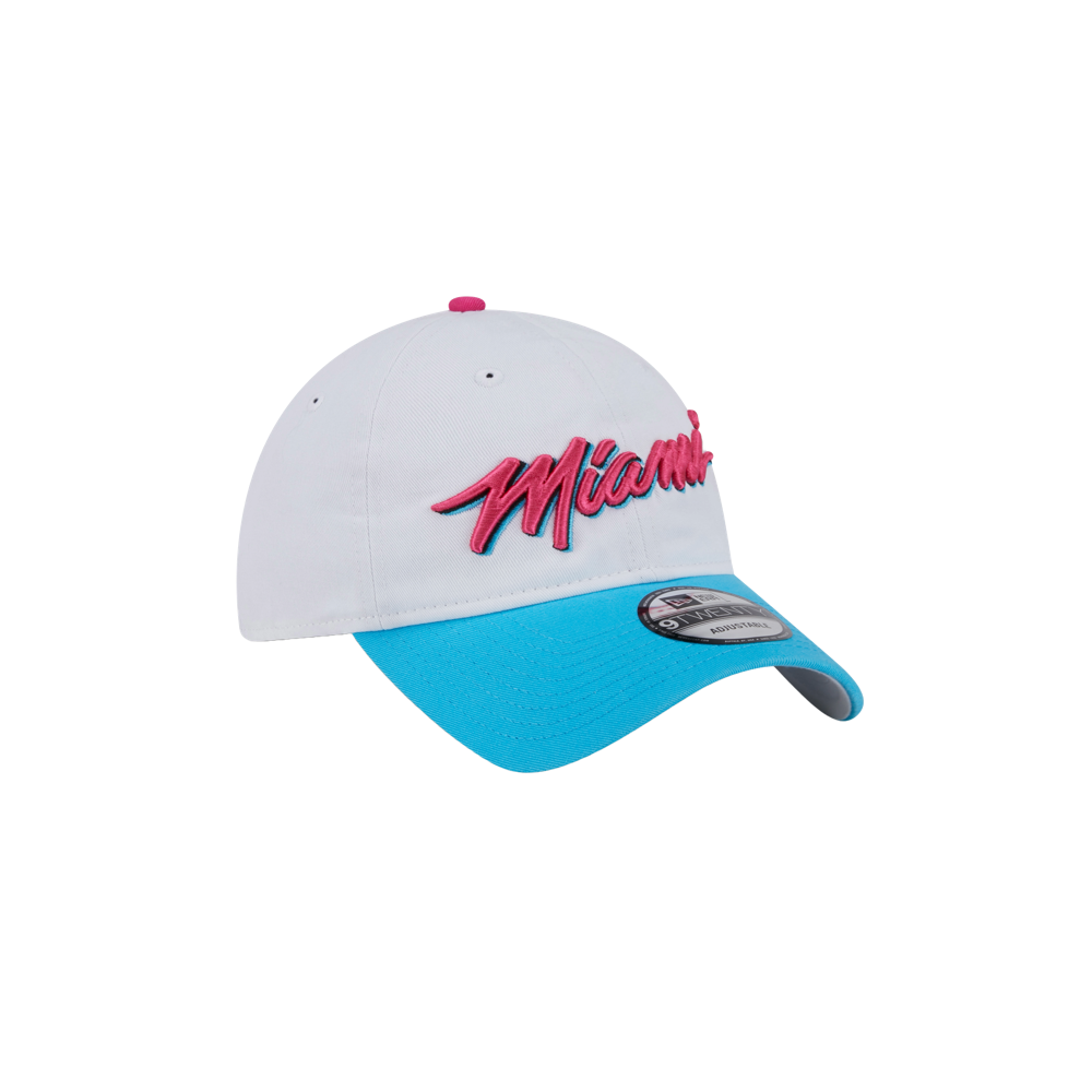 New Era Miami HEAT Original Vice Wordmark Dad Hat Unisex Caps New Era