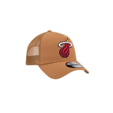 New Era Miami HEAT Tan Color Pack Trucker Dad Hat - 5