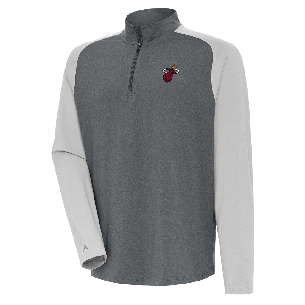 Antigua Miami HEAT Grey Quarter Zip MENSOUTERWEAR ANTIGUA    - featured image