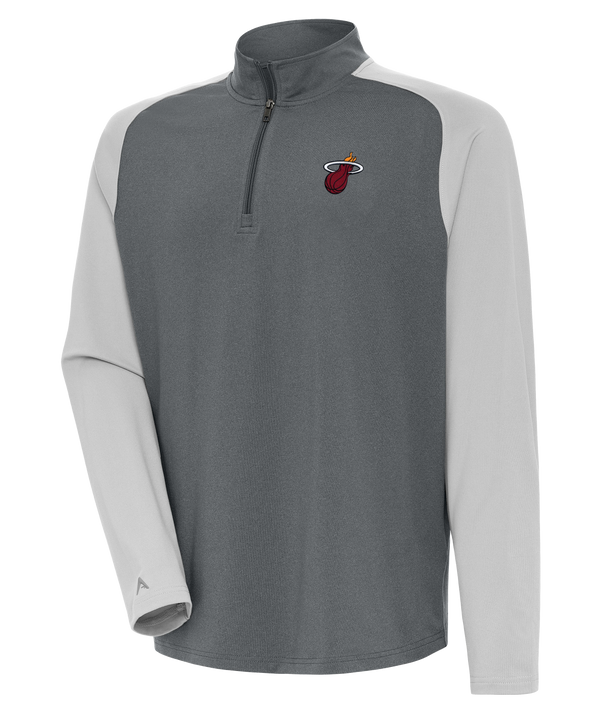 Antigua Miami HEAT Grey Quarter Zip Men's Jacket Antigua   