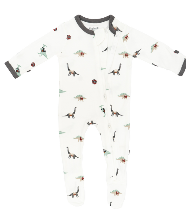 Court Culture x Kyte Baby Dino HEAT Zippered Footie Kids/Infants Kyte Baby   