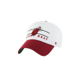 '47 Brand Miami HEAT Double Header Cleanup Dad Hat - 1