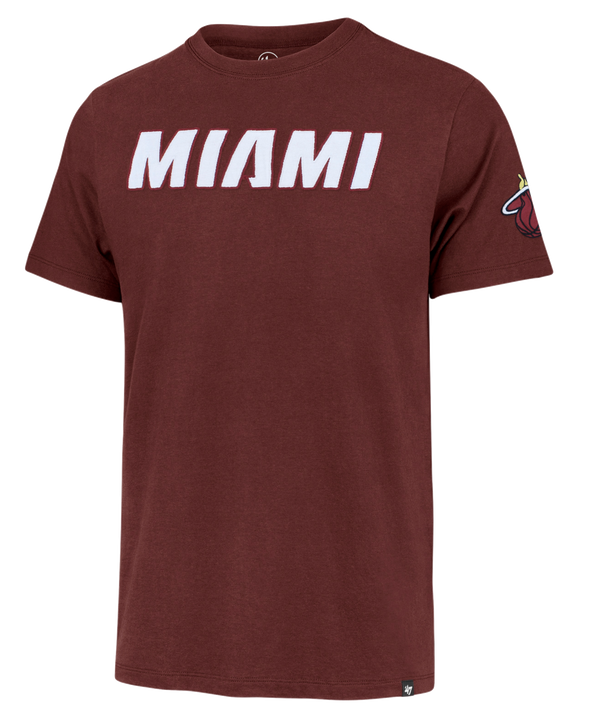 '47 Brand Miami HEAT Wordmark Fieldhouse Tee Men's Tee '47 Brand   