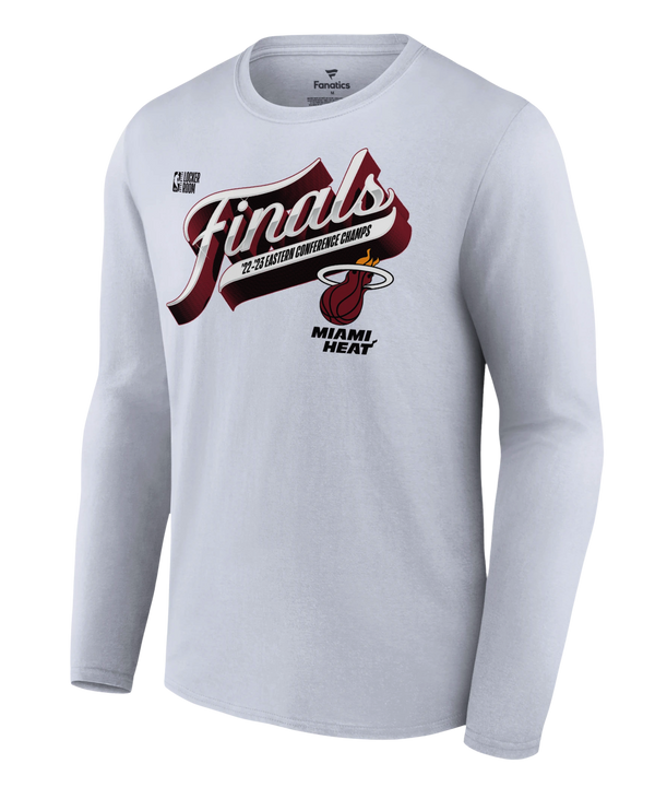 Miami HEAT 2023 Eastern Conference Champion Locker Room Long Sleeve Tee Unisex Long Sleeve Tee Fanatics   