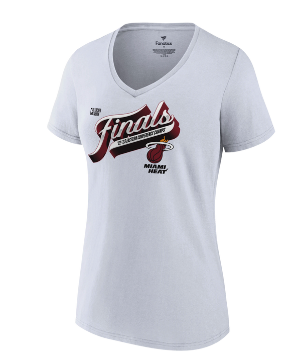 Miami HEAT 2023 Eastern Conference Champion Locker Room Women's Tee WOMENS TEES FANATICS   