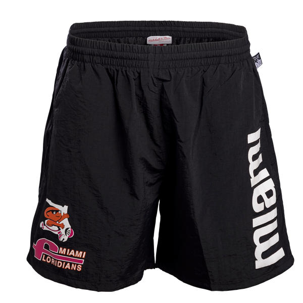 Court Culture X Mitchell and Ness Floridians Black Miami Shorts – Miami ...