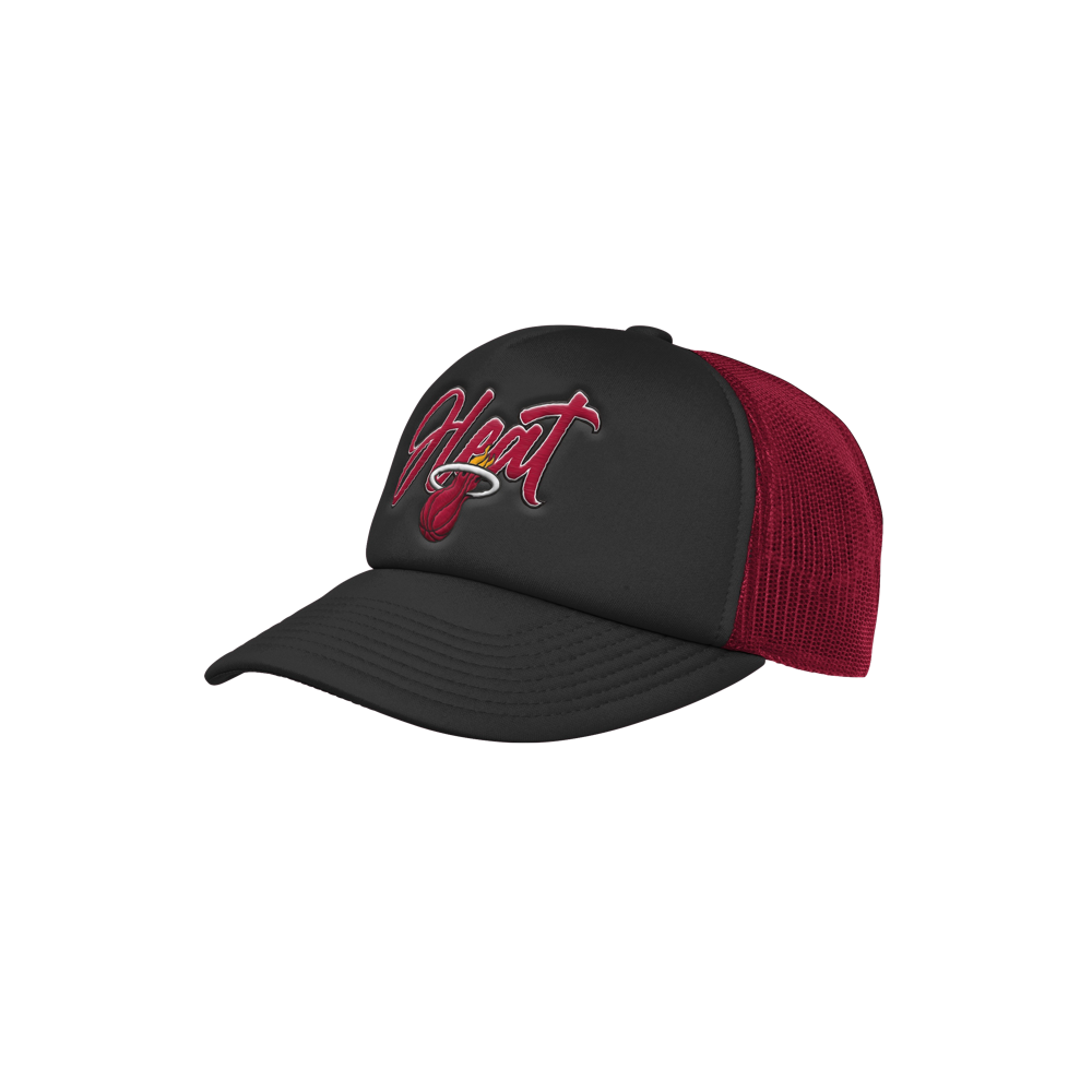 Miami HEAT Foam Front Youth Trucker Snapback Youth Hat Outerstuff   