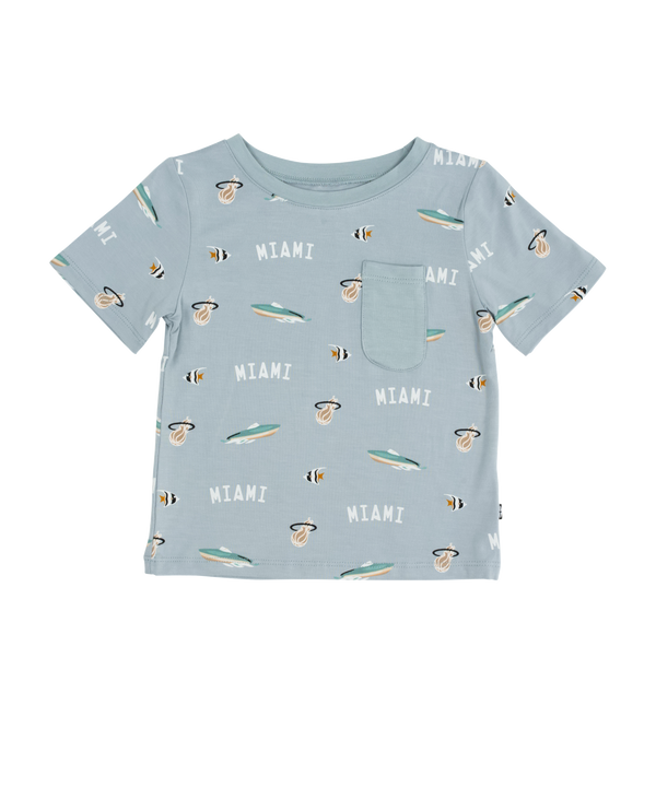 Court Culture x Kyte Baby Nautical Fog Toddler Crew Neck Tee Toddlers Kyte Baby   