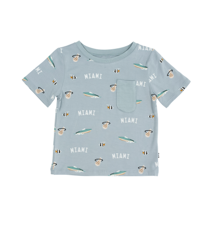 Court Culture x Kyte Baby Nautical Fog Toddler Crew Neck Tee