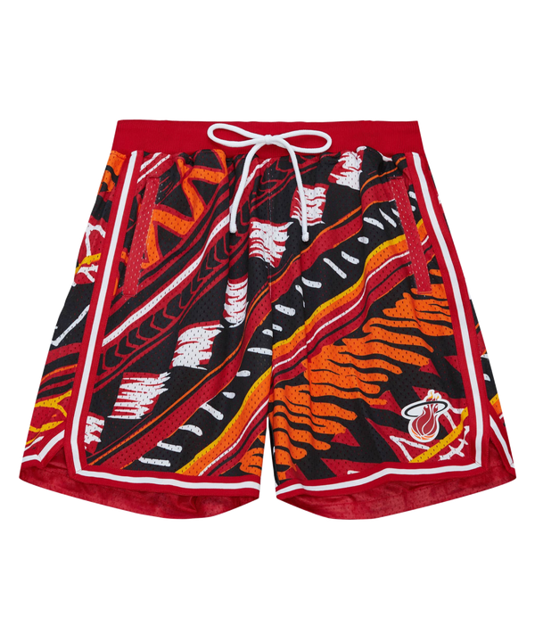 Mitchell & Ness Miami HEAT Game Day Pattern Shorts MENSSHORTS MITCHELL & NESS   