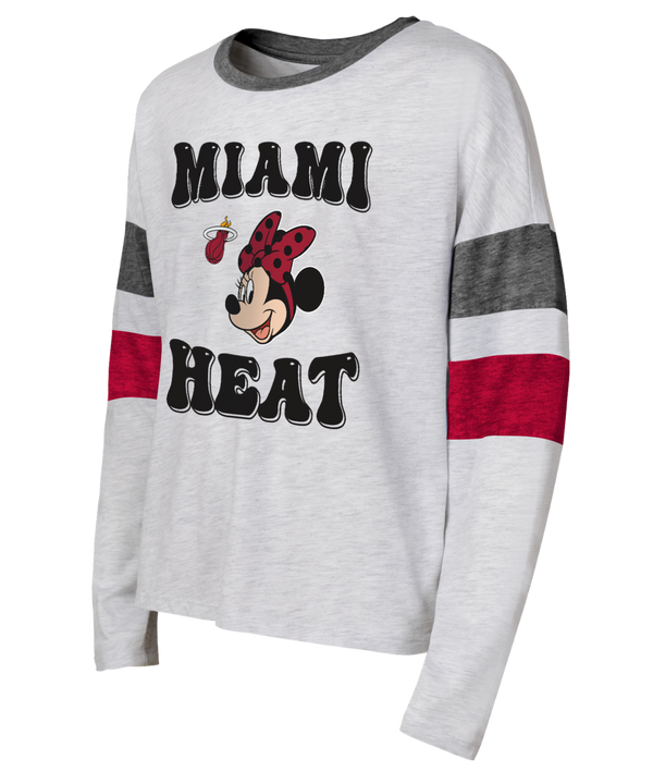 Miami HEAT Minnie Girls Crewneck Girls Crewneck Sweater Outerstuff   