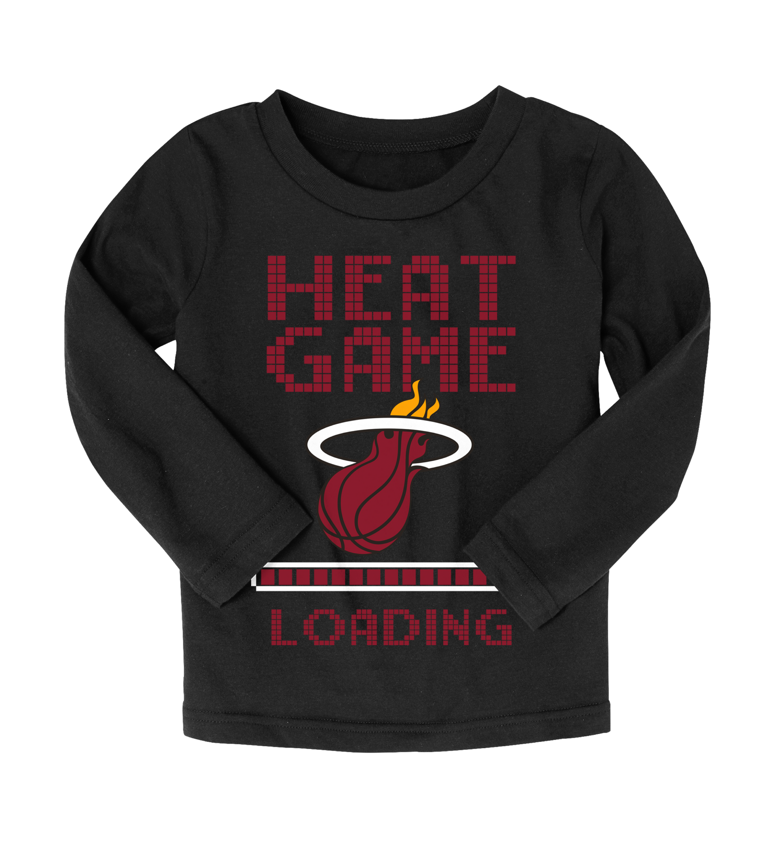 Miami HEAT Loading Up  Long Sleeve Kids Girl Tee Girls Tee Outerstuff   