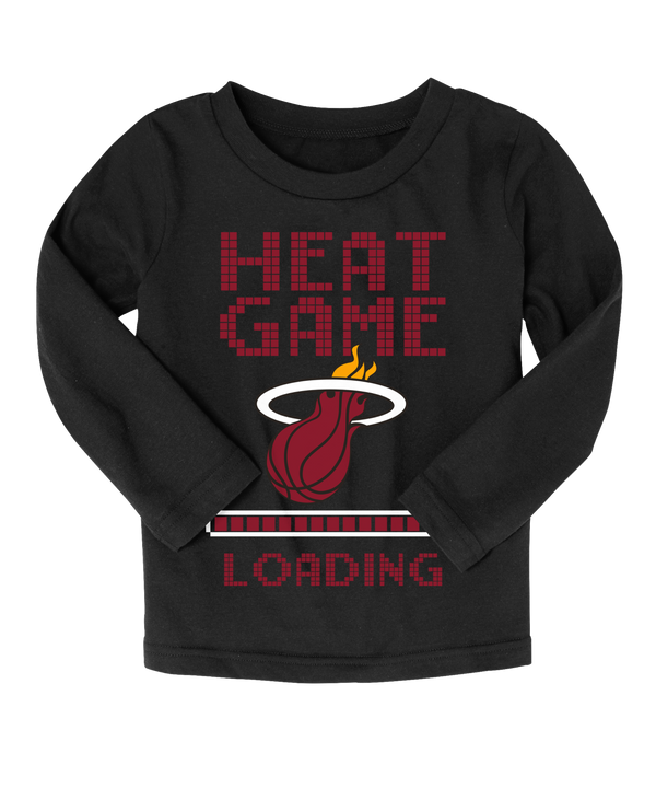 Miami HEAT Loading Up  Long Sleeve Kids Girl Tee Girls Tee Outerstuff   