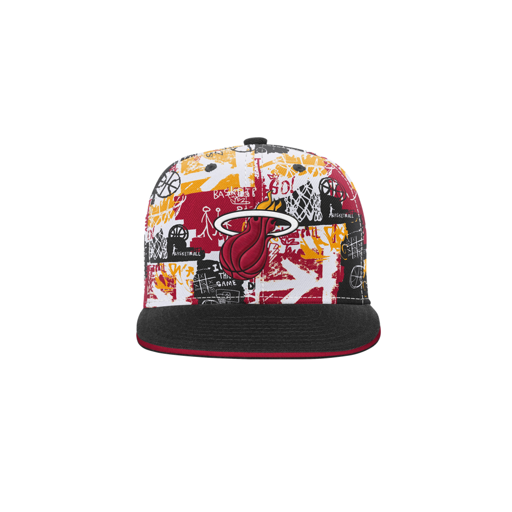 Miami HEAT Graffiti Youth Snapback Youth Hat Outerstuff   