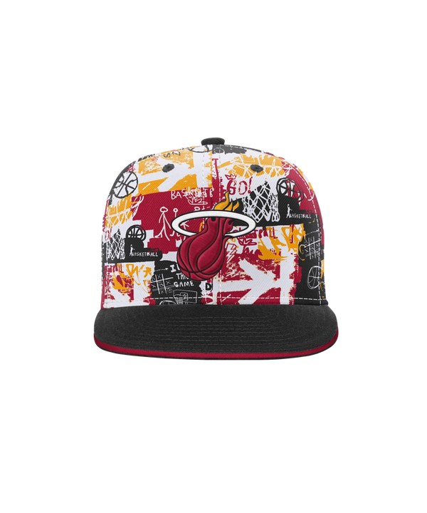 Miami HEAT Graffiti Youth Snapback Youth Hat Outerstuff   