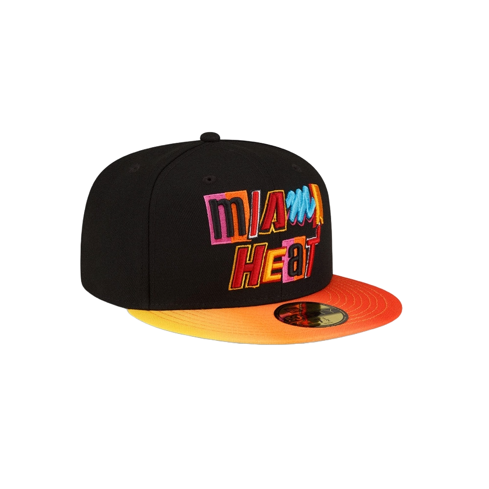 Court Culture Miami Mashup Vol. 2 Gradient Fitted Hat Unisex Caps Court Culture   