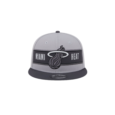 New Era Miami HEAT 2024 Draft Grey Snapback