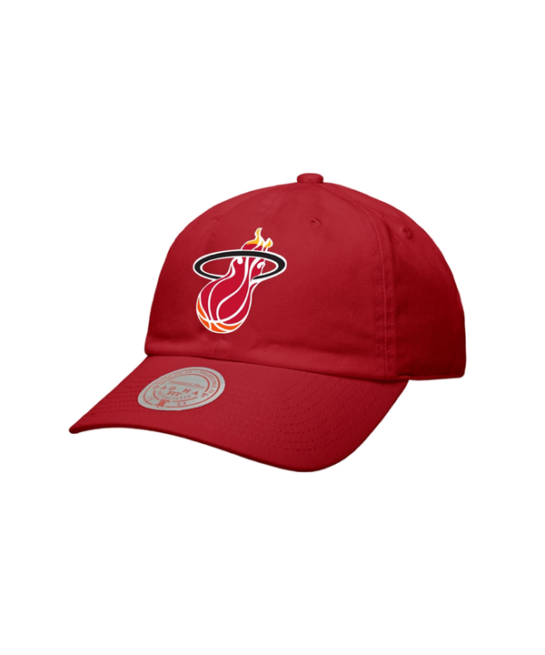 Mitchell & Ness Miami HEAT Ground 2.0 Dad Hat Unisex Caps Mitchell & Ness   