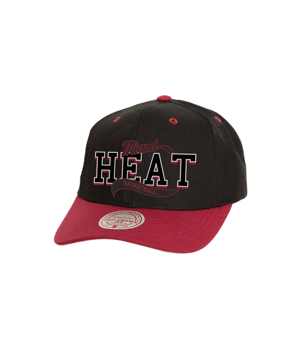 Mitchell & Ness Miami HEAT Sweep Pro Snapback Unisex Caps Mitchell & Ness   