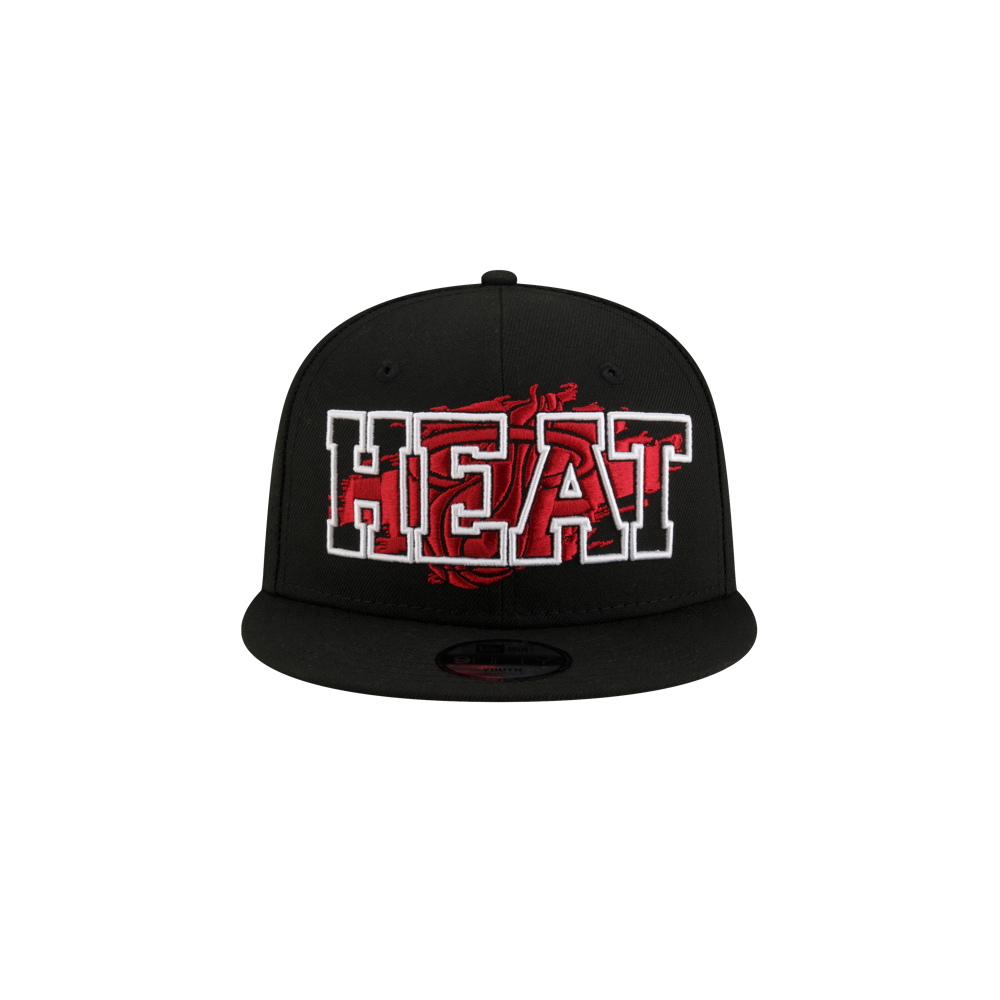 New Era Miami HEAT Black Splatter Youth Snapback Youth Hat New Era   