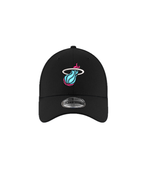 New Era Miami Heat Original Vice Black Flex Fit Hat Unisex Caps New Era