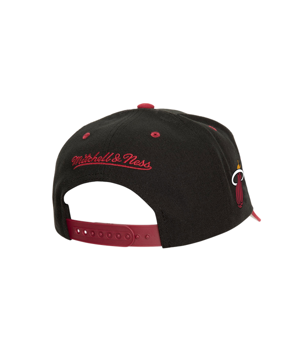 Mitchell & Ness Miami HEAT Sweep Pro Snapback Unisex Caps Mitchell & Ness   