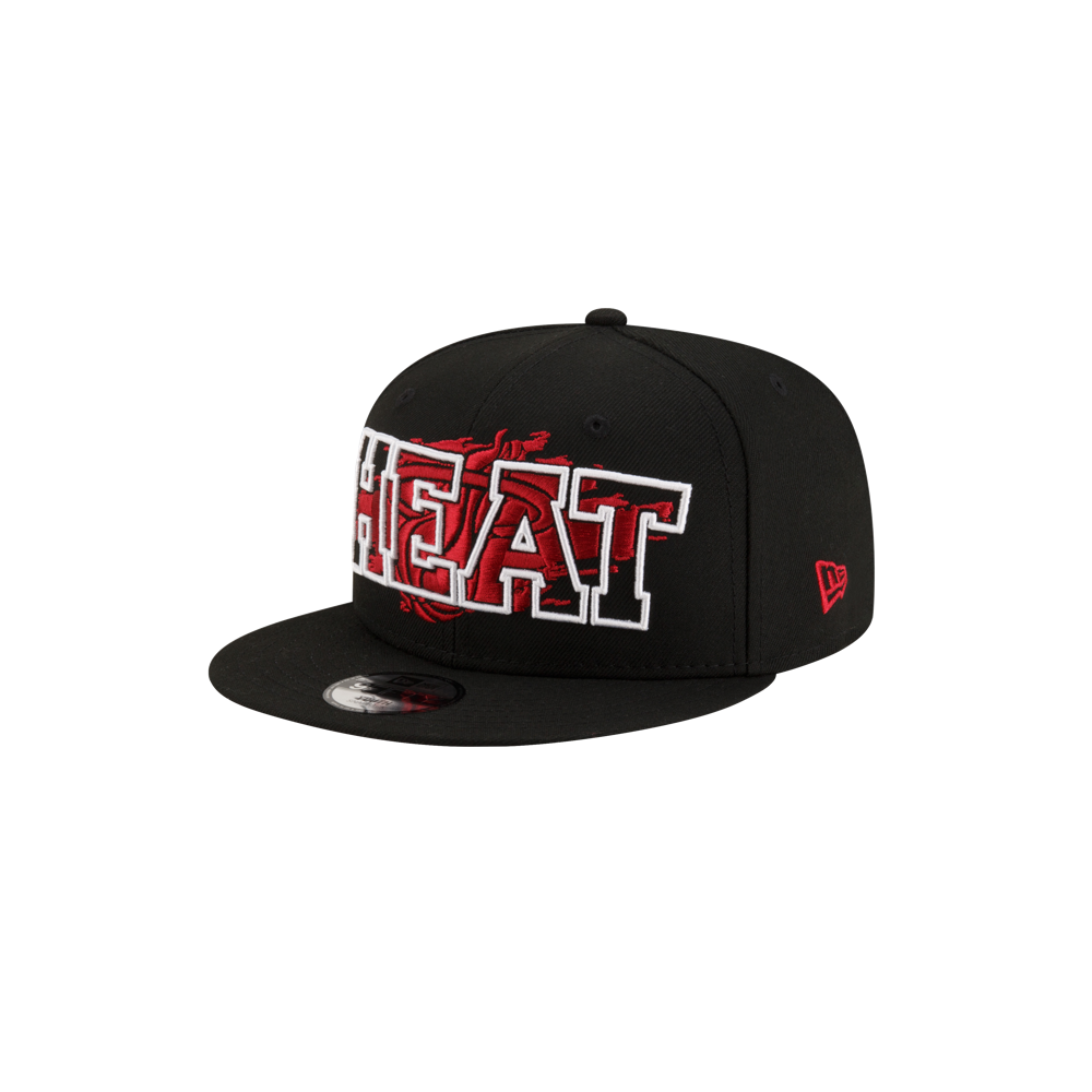 New Era Miami HEAT Black Splatter Youth Snapback Youth Hat New Era   