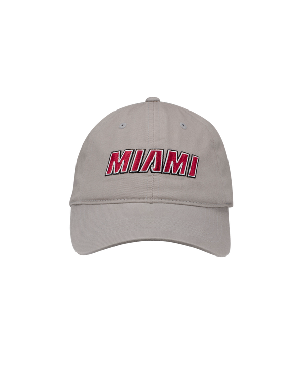 Miami HEAT Wordmark Grey Hat Unisex Caps Item Of The Game   