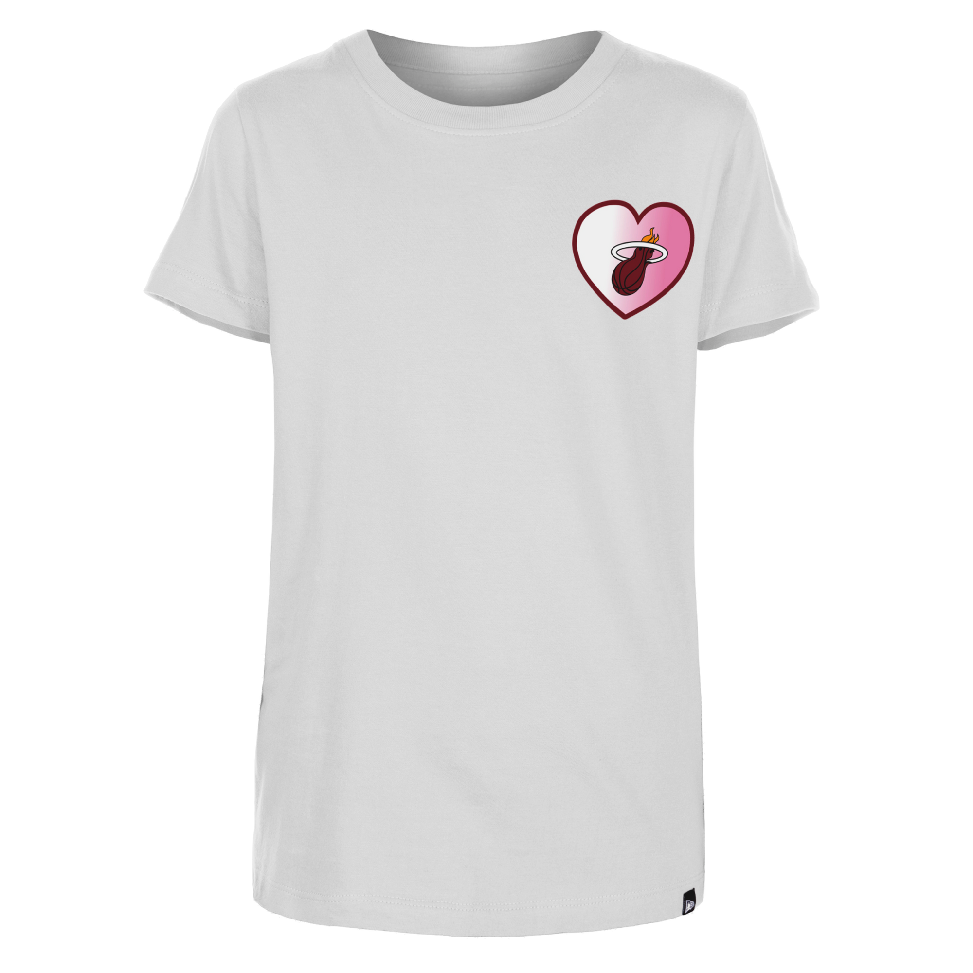 New Era Miami HEAT Girls Heart Tee Girls Tee New Era   