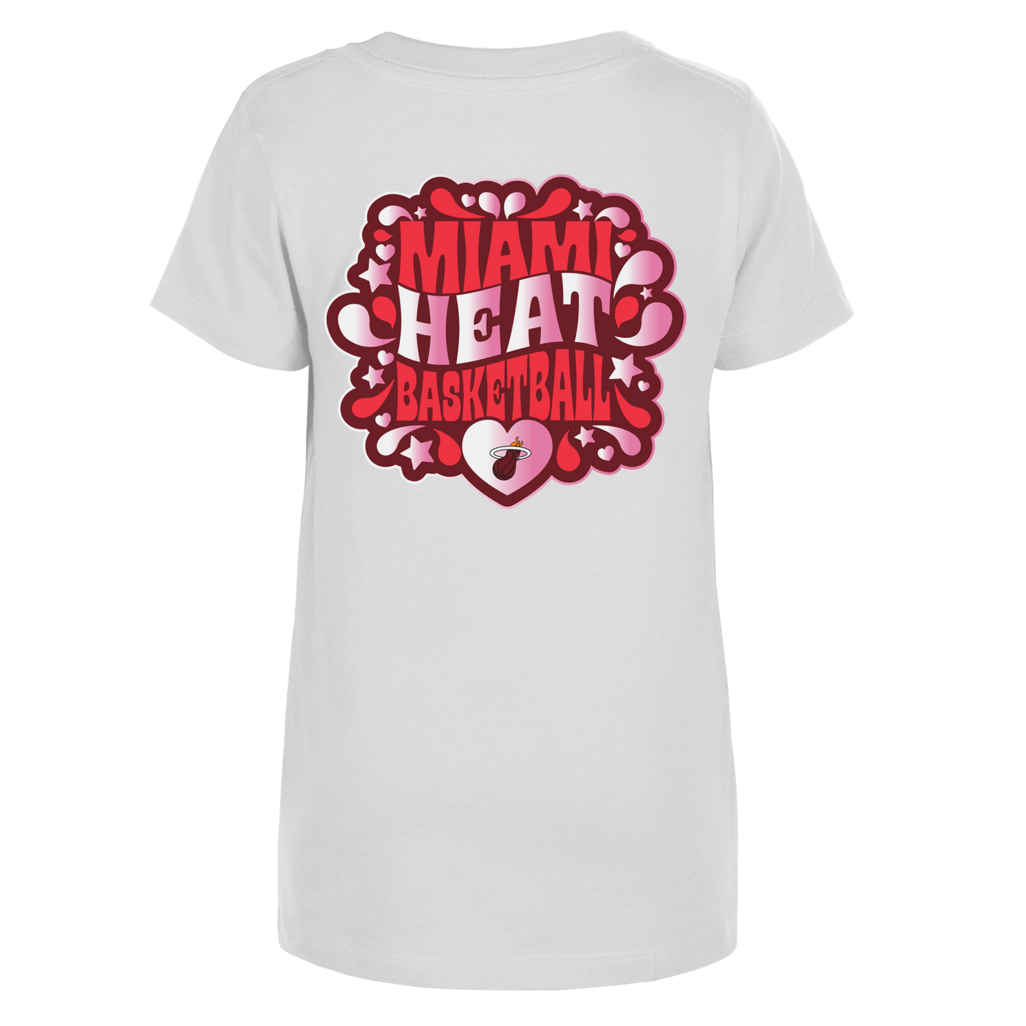 New Era Miami HEAT Girls Heart Tee Girls Tee New Era   