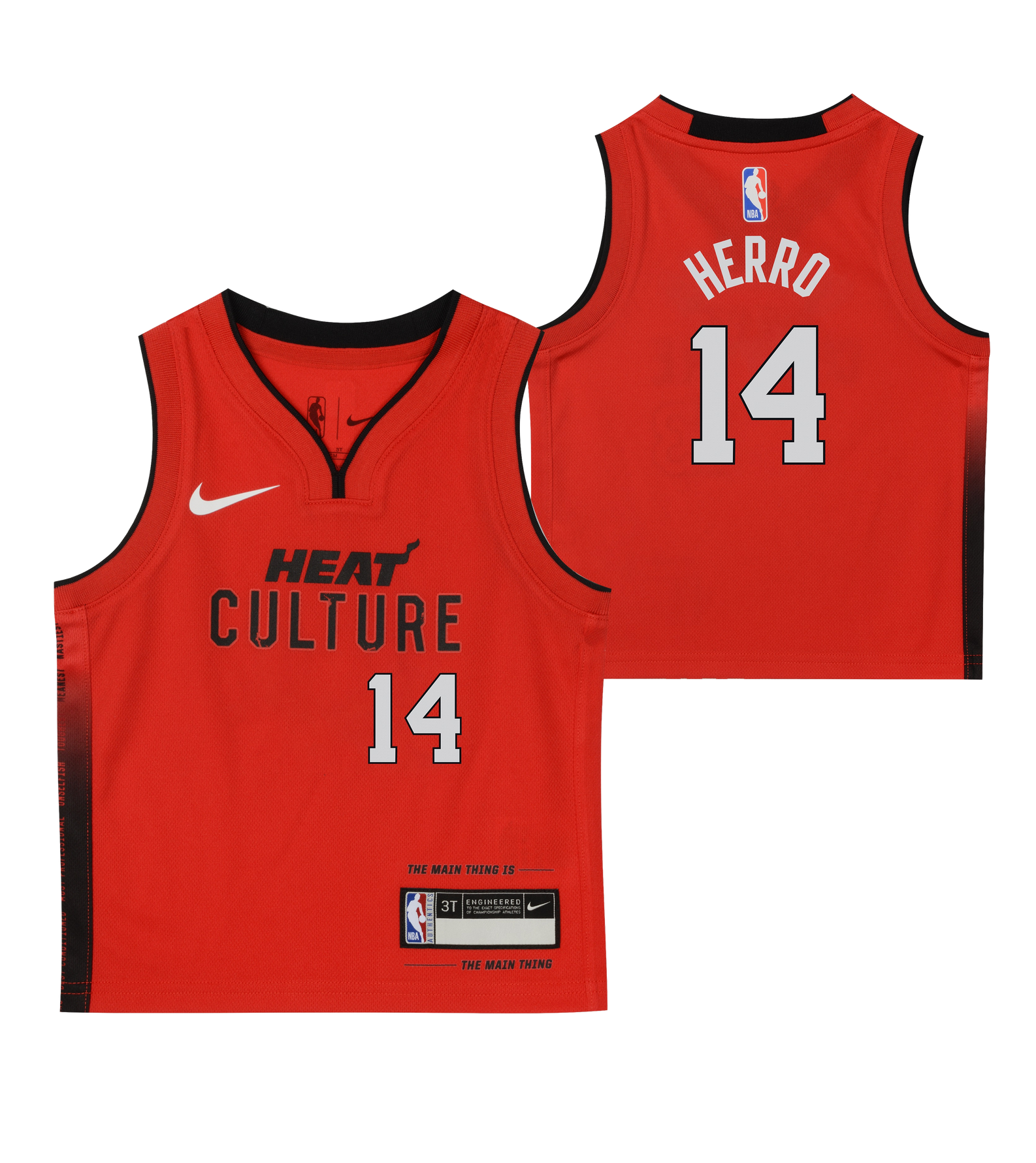 Tyler Herro Nike HEAT Culture: Blood Red Kids Replica Jersey Kids Jersey Nike   