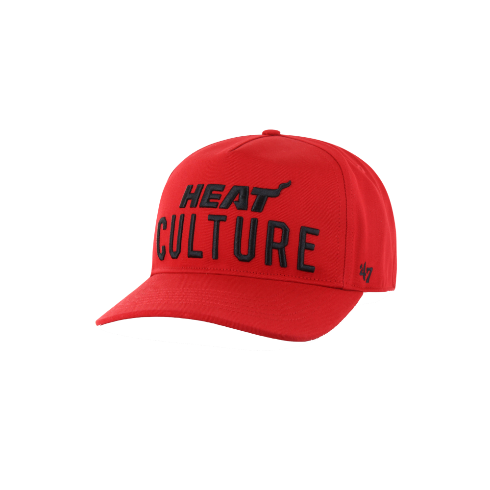 '47 Brand HEAT Culture: Blood Red Wordmark Snapback Unisex Caps '47 Brand   