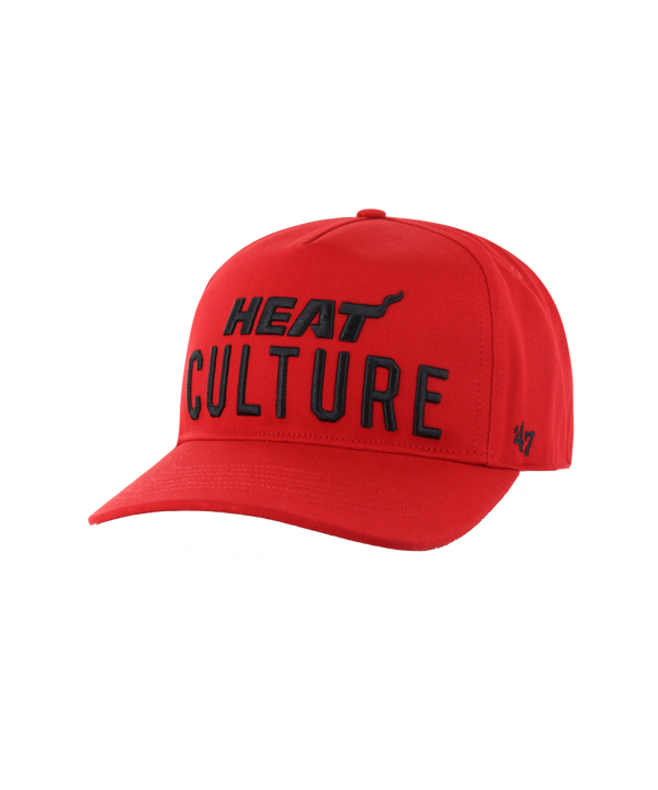 '47 Brand HEAT Culture: Blood Red Wordmark Snapback Unisex Caps '47 Brand   