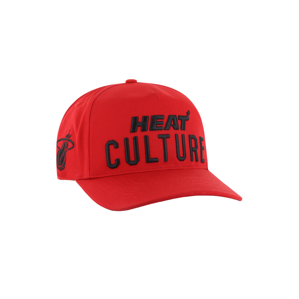 '47 Brand HEAT Culture: Blood Red Wordmark Snapback Unisex Caps '47 Brand   