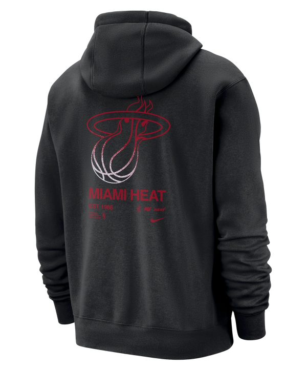 Black miami heat hoodie sale