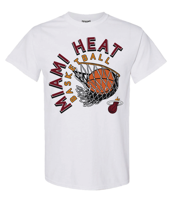 Miami HEAT White Hot Basketball Tee Unisex Tee Item Of The Game   