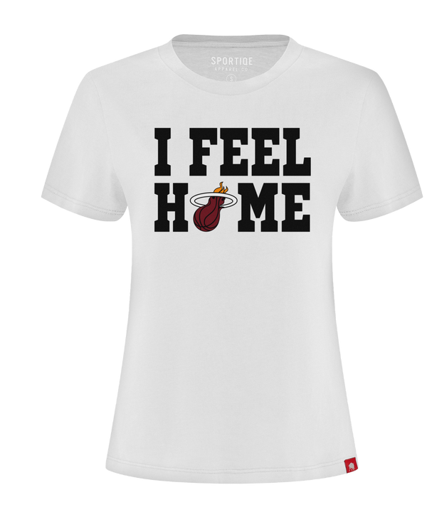 Sportiqe Miami HEAT I Feel Home Women's Tee WOMENS TEES SPORTIQE APPAREL CO.   