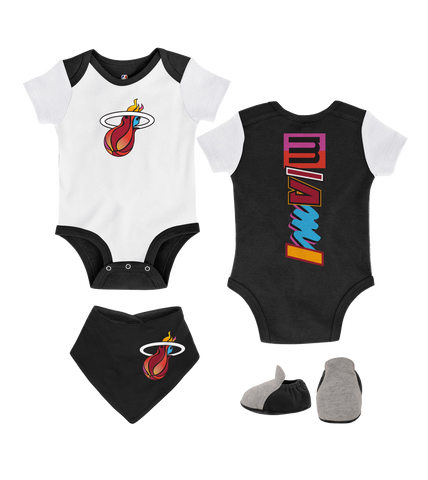 Court Culture Miami Mashup Vol. 2 Infant Creeper/Bib/Bootie Set