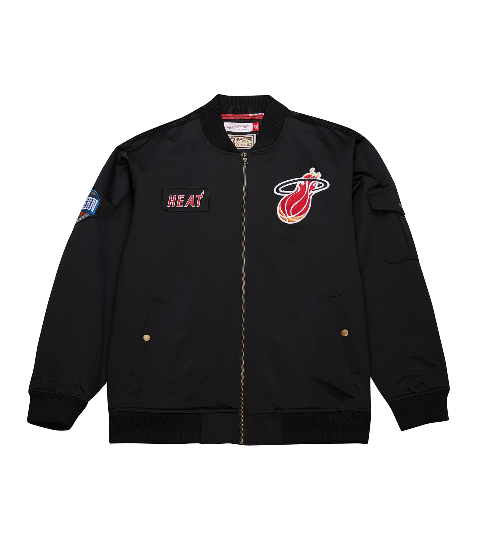 Mitchell & Ness Miami HEAT Satin Bomber